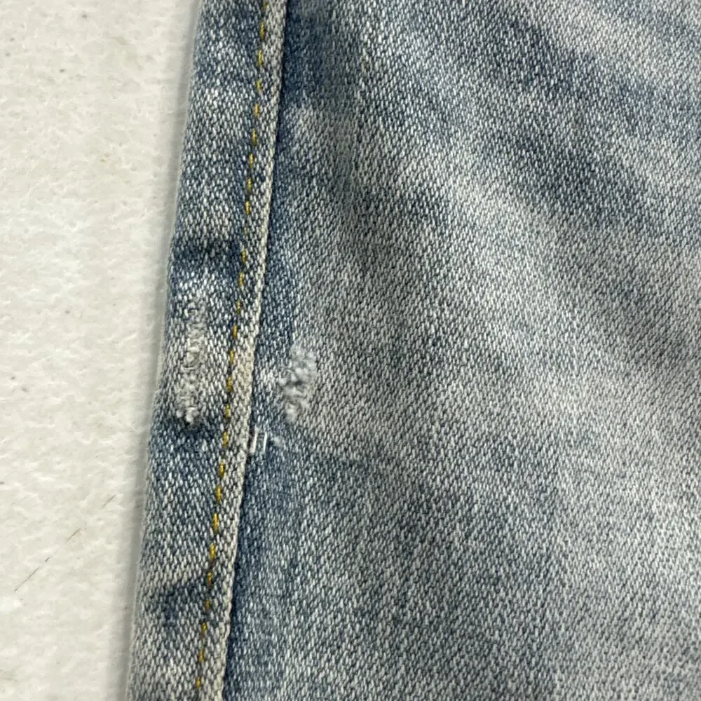 True Religion Slim Drop Mens Jeans Gray Wash Relaxed Denim Size 36